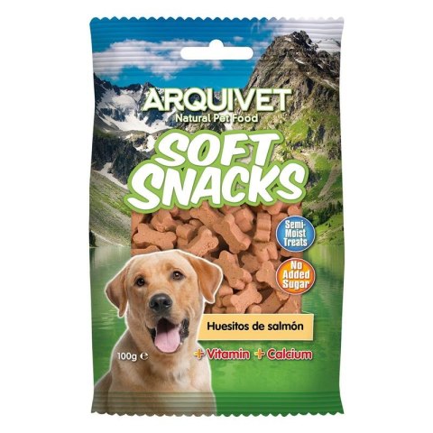 Arquivet Przysmak dla psa ciasteczka kosteczki z łososia 100g