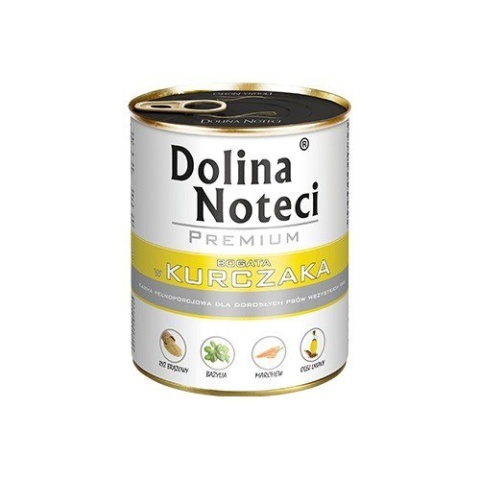 Dolina Noteci Premium Pies Kurczak puszka 800g Dolina Noteci Premium Pies Kurczak puszka 800g