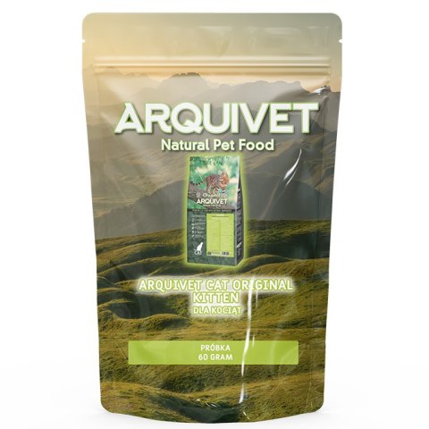 PRÓBKA ARQUIVET CAT Original Kitten dla kociąt z kurczakiem 60g PRÓBKA ARQUIVET CAT Original Kitten dla kociąt z kurczakiem 60g