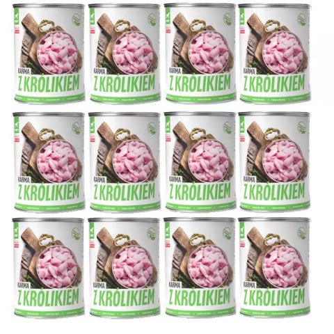 TUF TUF Mokra karma dla psa z królikiem 800g x 12 szt TUF TUF Mokra karma dla psa z królikiem 800g x 12 szt