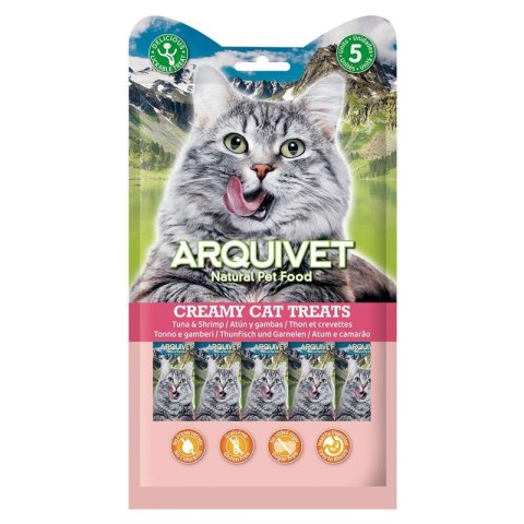 ARQUIVET Kremowa przekąska z tuńczykiem i krewetką 5x14g ARQUIVET Kremowa przekąska z tuńczykiem i krewetką 5x14g