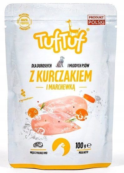 TUF TUF Saszetka kurczak z marchewką 100g TUF TUF Saszetka kurczak z marchewką 100g