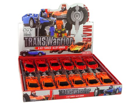Zestaw 2w1 Auto Robot Transformers Czerwony Pomarańczowy Zestaw 2w1 Auto Robot Transformers Czerwony Pomarańczowy
