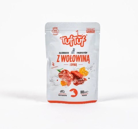 TUF TUF Saszetka wołowina z dynią 100g x 10 szt TUF TUF Saszetka wołowina z dynią 100g x 10 szt