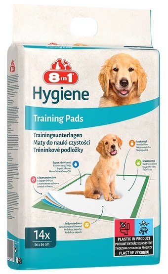 8in1 Mata absorbująca Training Pads 56x56cm - małe opakowanie 14szt 8in1 Mata absorbująca Training Pads 56x56cm - małe opakowanie 14szt