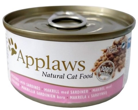 Applaws puszka dla kota Makrela i Sardynki 70g Applaws puszka dla kota Makrela i Sardynki 70g