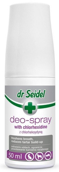 Dr Seidel Deo-Spray z chlorheksydyną - higiena jamy ustnej 50ml Dr Seidel Deo-Spray z chlorheksydyną - higiena jamy ustnej 50ml
