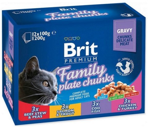 Brit Premium Cat Adult Multipack saszetki 12x100g Brit Premium Cat Adult Multipack saszetki 12x100g