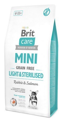Brit Care Grain Free Mini Light & Sterilised 2kg Brit Care Grain Free Mini Light & Sterilised 2kg
