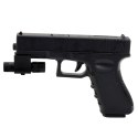 Pistolet Na Kulki Wodne Strzałki Piankowe Laser Czarny