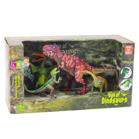 Zestaw Figurek Dinozaury Ruchome Nogi Paszcze 4szt Zestaw Figurek Dinozaury Ruchome Nogi Paszcze 4szt