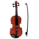 Skrzypce Instrument Dla Dzieci Smyczek Ciemny Brązowy