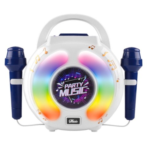 Zestaw Karaoke Dwa Mikrofony Głośnik Bluetooth MP3 Nagrywanie LED Zestaw Karaoke Dwa Mikrofony Głośnik Bluetooth MP3 Nagrywanie LED