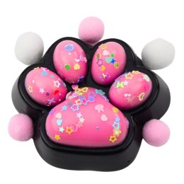 Gniotek Kocia Łapka Antystresowa Sensoryczna Squishy Czarno-Różowa