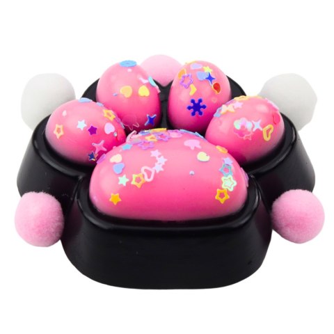 Gniotek Kocia Łapka Antystresowa Sensoryczna Squishy Czarno-Różowa Gniotek Kocia Łapka Antystresowa Sensoryczna Squishy Czarno-Różowa
