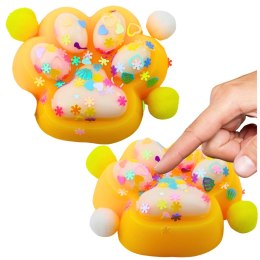 Gniotek Kocia Łapka Antystresowa Sensoryczna Squishy Żółta