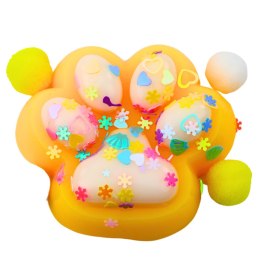 Gniotek Kocia Łapka Antystresowa Sensoryczna Squishy Żółta