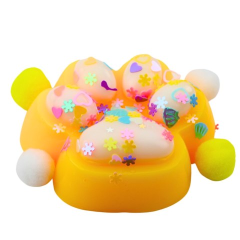 Gniotek Kocia Łapka Antystresowa Sensoryczna Squishy Żółta Gniotek Kocia Łapka Antystresowa Sensoryczna Squishy Żółta