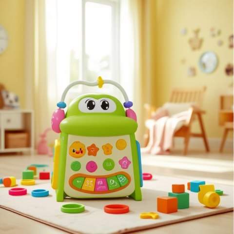 Kostka Edukacyjna Interaktywna Sorter Pianinko Sensoryczny Krokodyl Kostka Edukacyjna Interaktywna Sorter Pianinko Sensoryczny Krokodyl