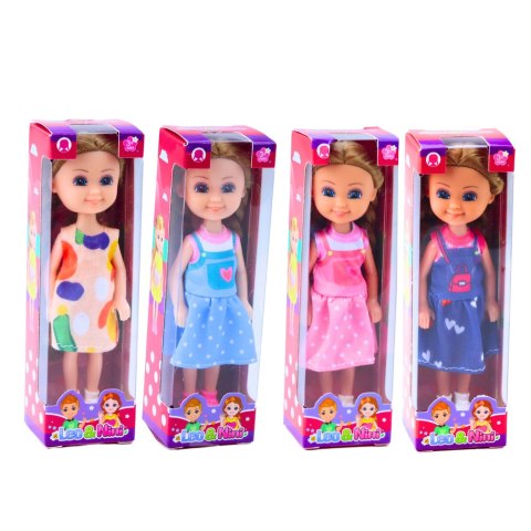 Mini Laleczka Z Długimi Włosami W Sukience 15cm Mix Mini Laleczka Z Długimi Włosami W Sukience 15cm Mix