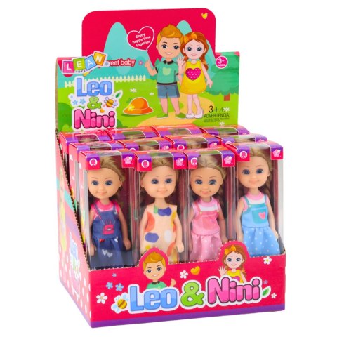 Mini Laleczka Z Długimi Włosami W Sukience 15cm Mix Mini Laleczka Z Długimi Włosami W Sukience 15cm Mix