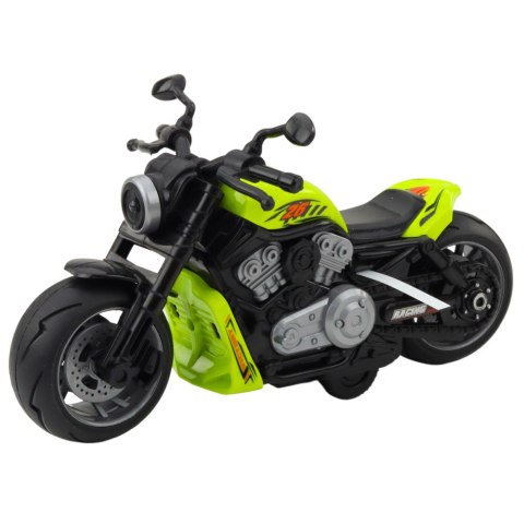 Motocykl Zabawkowy Na Baterie Napęd Światła Dźwięki Zielony Motocykl Zabawkowy Na Baterie Napęd Światła Dźwięki Zielony