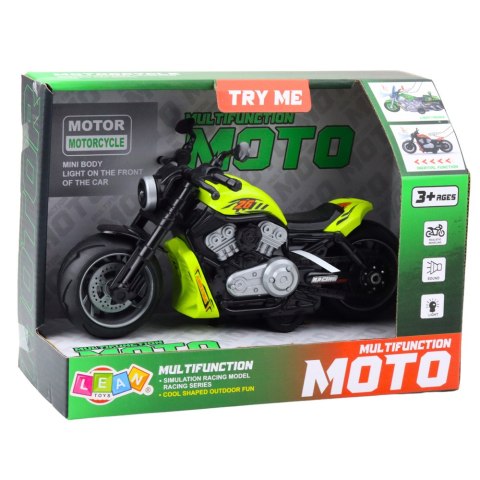 Motocykl Zabawkowy Na Baterie Napęd Światła Dźwięki Zielony Motocykl Zabawkowy Na Baterie Napęd Światła Dźwięki Zielony