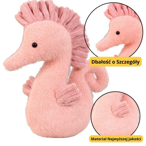 Maskotka Pluszowa Przytulanka Konik Wodny Różowy 25cm Maskotka Pluszowa Przytulanka Konik Wodny Różowy 25cm