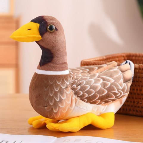 Pluszowa Maskotka Przytulanka Kaczka Brązowo Żółta 28cm Pluszowa Maskotka Przytulanka Kaczka Brązowo Żółta 28cm