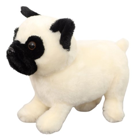 Pluszowa Maskotka Przytulanka Pies Mops Biały 19cm Pluszowa Maskotka Przytulanka Pies Mops Biały 19cm