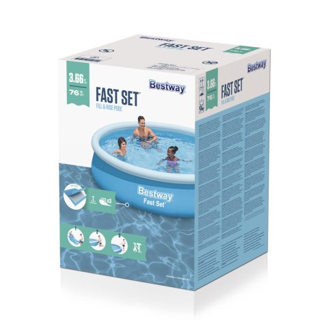 Basen Ogrodowy Rozporowy 366 x 76 cm Bestway 57273 Basen Ogrodowy Rozporowy 366 x 76 cm Bestway 57273