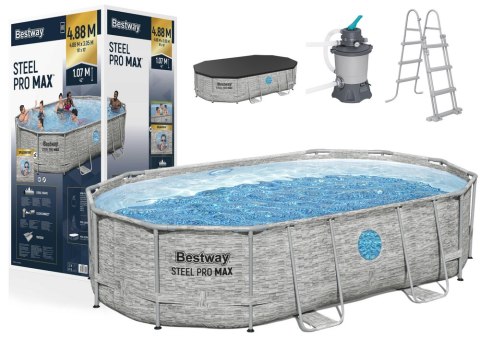 Basen Stelażowy 427 x 250 x 100 cm Bestway 56946 Basen Stelażowy 427 x 250 x 100 cm Bestway 56946