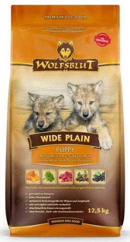 Wolfsblut Dog Wide Plain Puppy - konina i bataty 12,5kg