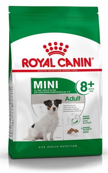 Royal Canin Mini Adult 8+ karma sucha dla psów starszych od 8 do 12 roku życia, ras małych 2kg Royal Canin Mini Adult 8+ karma sucha dla psów starszych od 8 do 12 roku życia, ras małych 2kg
