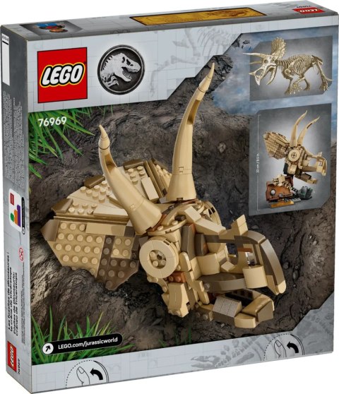 76969 - LEGO Jurassic World - Szkielety dinozaurów: czaszka triceratopsa 76969 - LEGO Jurassic World - Szkielety dinozaurów: czaszka triceratopsa