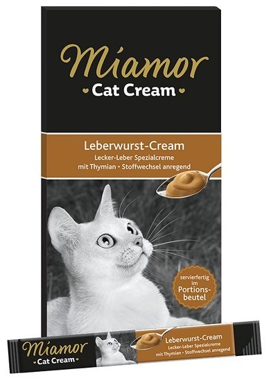 Miamor Cat Confect Leberwurst Cream 6x15g Miamor Cat Confect Leberwurst Cream 6x15g