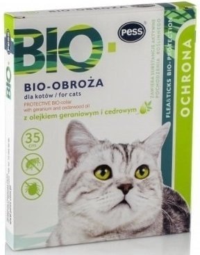 PESS Obroża biologiczna z olejkiem geraniowym 35cm PESS Obroża biologiczna z olejkiem geraniowym 35cm