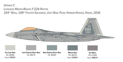 Model plastikowy Lockheed Martin F-22A Raptor Model plastikowy Lockheed Martin F-22A Raptor