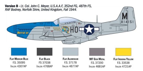 Model plastikowy P-51D Mustang Aces 1/72 Model plastikowy P-51D Mustang Aces 1/72