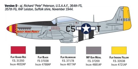 Model plastikowy P-51D Mustang Aces 1/72 Model plastikowy P-51D Mustang Aces 1/72