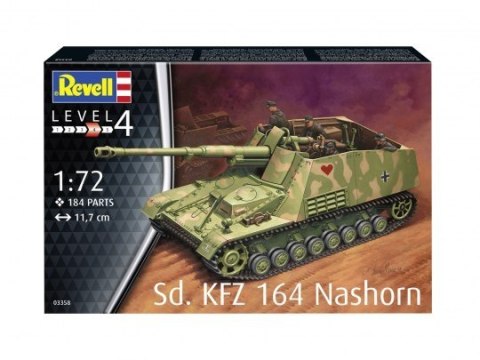 Model plastikowy Sd.Kfz. 164 Nashorn 1/72 Model plastikowy Sd.Kfz. 164 Nashorn 1/72