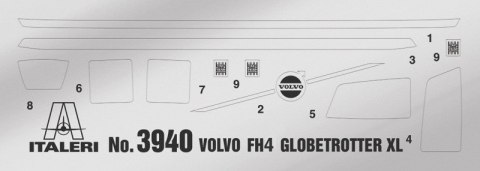 Model plastikowy Volvo FH Low Roof 1/24 Model plastikowy Volvo FH Low Roof 1/24