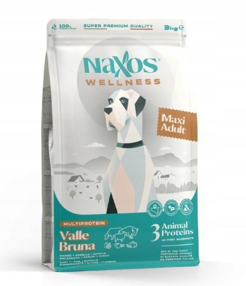 Naxos dla psów dorosłych wielkich ras wołowina z jagnięciną 12kg Naxos dla psów dorosłych wielkich ras wołowina z jagnięciną 12kg