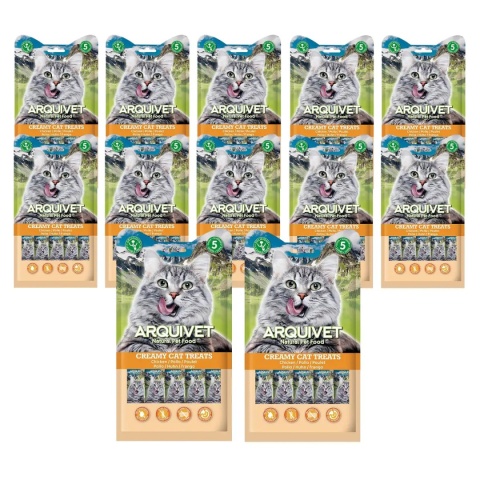 ARQUIVET Kremowa przekąska z kurczaka 12 x 5x14g ARQUIVET Kremowa przekąska z kurczaka 12 x 5x14g