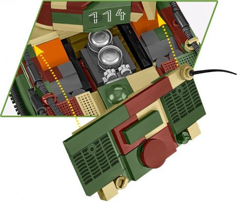 Klocki Pz.Kpfw. VI Tiger Ausf. E 870 klocków Klocki Pz.Kpfw. VI Tiger Ausf. E 870 klocków