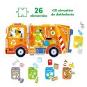 Puzzle Moto - Śmieciarka 26 elementów