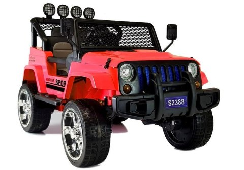 Auto na Akumulator S2388 Jeep Czerwony 4x45W Auto na Akumulator S2388 Jeep Czerwony 4x45W
