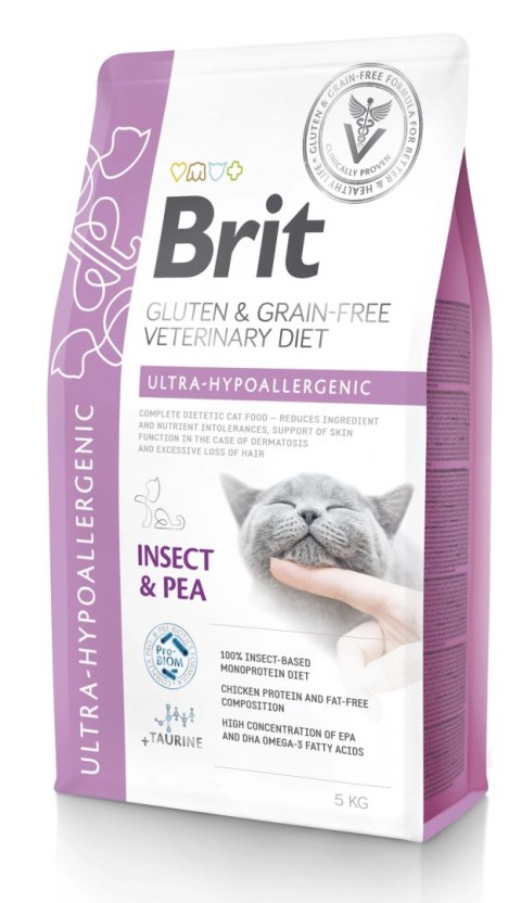 Brit GF Veterinary Diets Cat Gluten & Grain Free Ultra-Hypoallergenic 5kg Brit GF Veterinary Diets Cat Gluten & Grain Free Ultra-Hypoallergenic 5kg