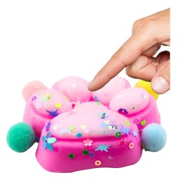 Gniotek Kocia Łapka Antystresowa Sensoryczna Squishy Konfetti Różowa