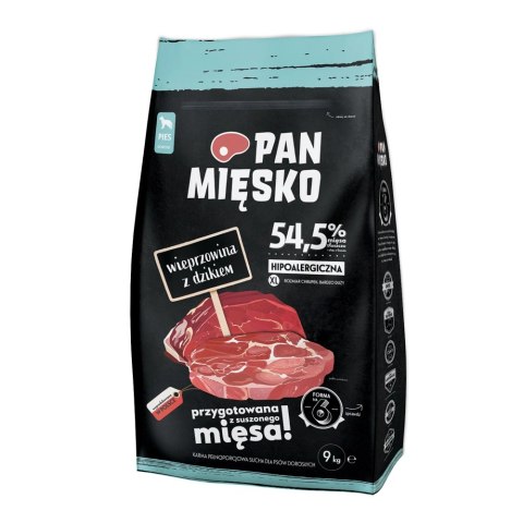 PAN MIĘSKO Wieprzowina Z Dzikiem XL 9kg PAN MIĘSKO Wieprzowina Z Dzikiem XL 9kg